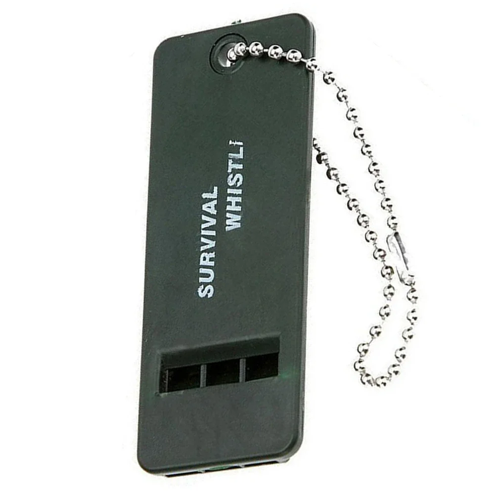 10-100pcs 3-Frequency Whistle High Decibel Portable Survival Whistle With Hanging Chain Outdoor Emergency Survival Tool ﻿