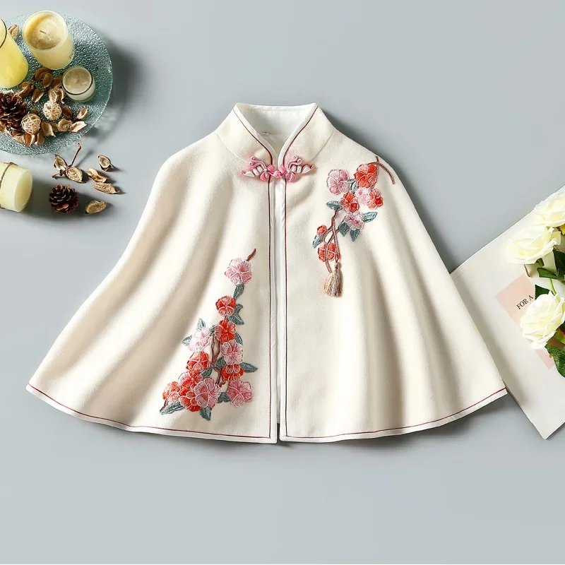 

Женские китайские топы, Осень-зима 2020, женский халат-Ципао, костюм Тан, одежда в китайском стиле для нового года, 11491