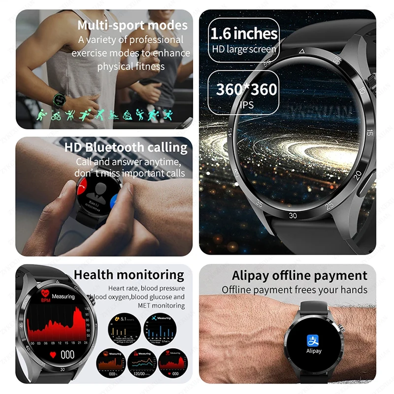 Smartwatch 2025 متعددة الوظائف