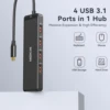 MOKiN 4 USB 3.1 10Gbps USB Hub Adapter Splitter Expander for PC Laptops Xbox Flash Drive HDD Consoler Printer Camera Keyborad 3