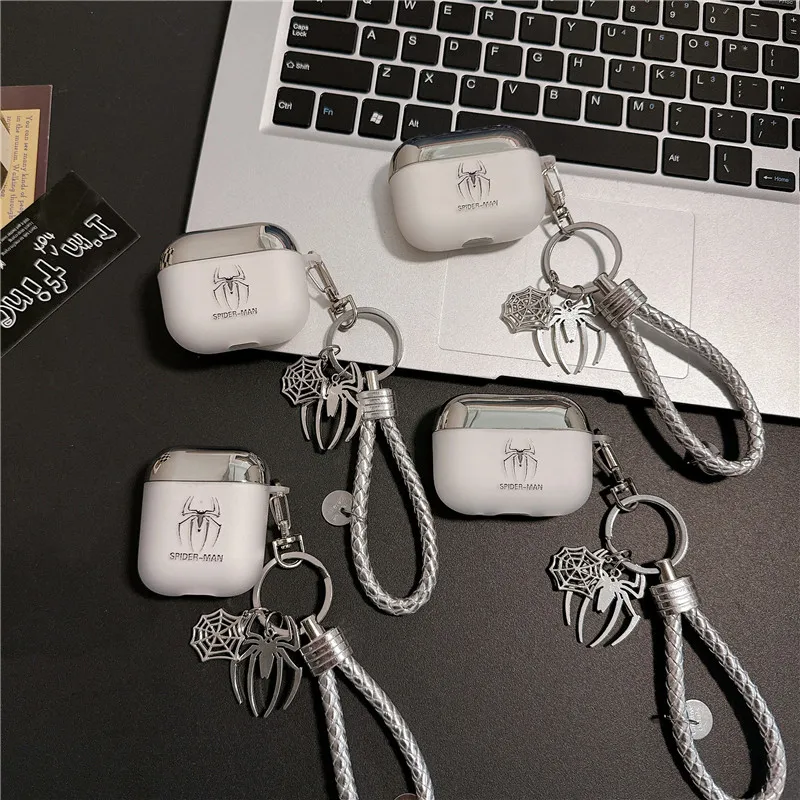Custodia Per Auricolari Spider-Man Spider Man Per Airpods 1 2 3 Pro Pro2 Marvel Spiderman Portachiavi Custodia Per Cuffie Bluetooth Senza Fili