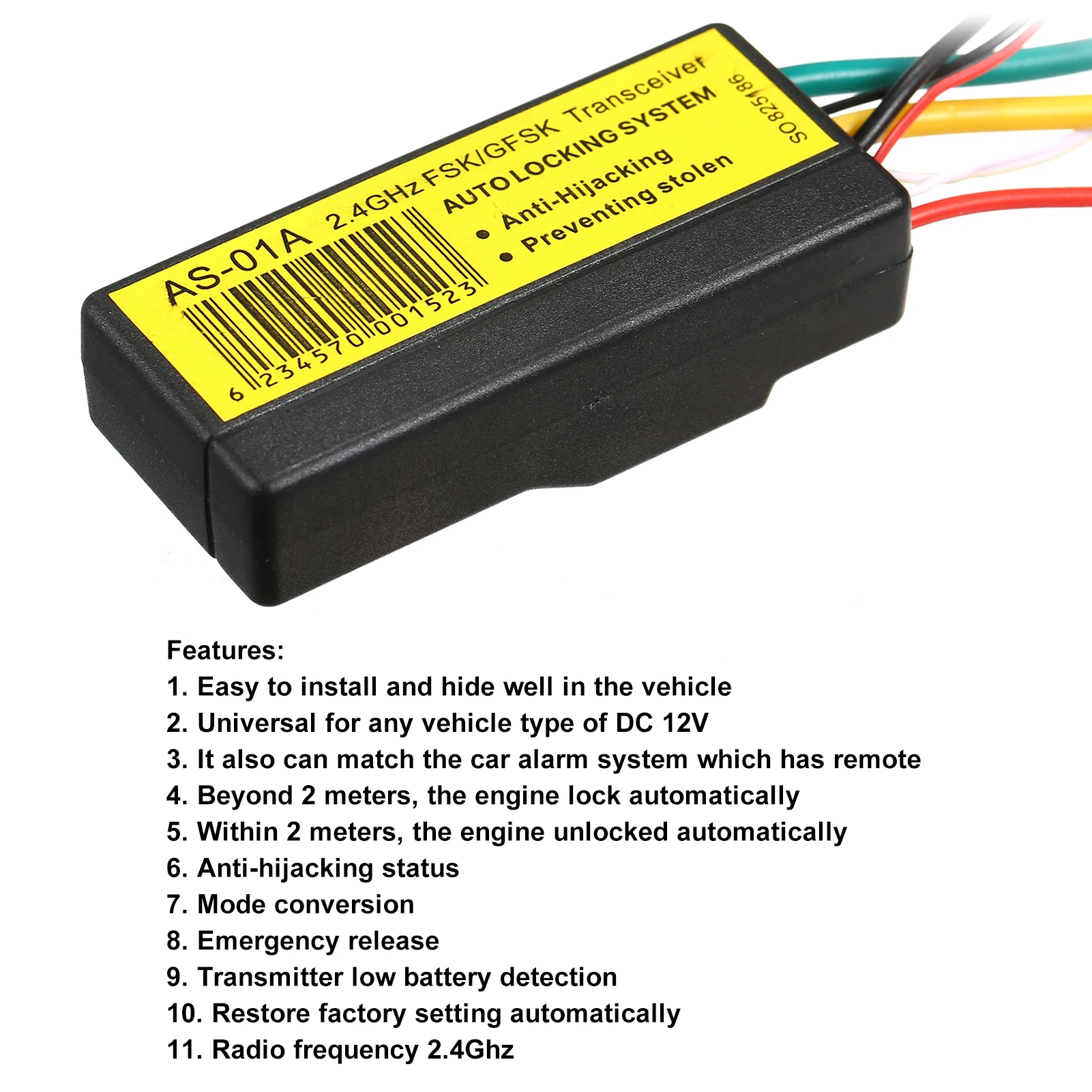 Portable Universal Engine Immobilizer Car Anti-Theft Device Portable Anti-Hijacking Alarm System for 12V Vehicles car alarm system car alarm car alarm kit