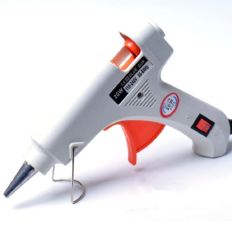 

20W hot melt glue gun and 7*100mm glue stick industrial mini gun thermoelectric temperature repair tool DIY plastic wall glue
