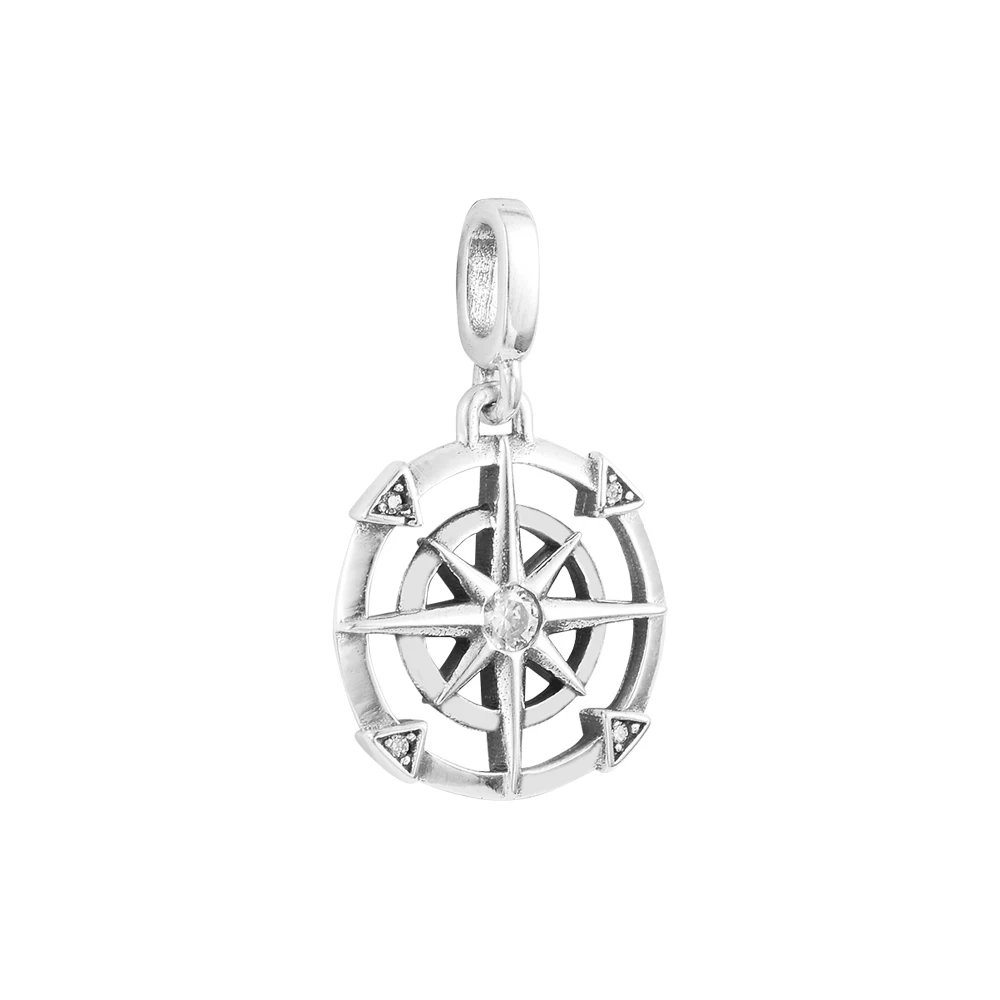 

DIY Fits for CKK Charms Bracelets ME Serial Compass Medallion Dangle Beads 100% 925 Sterling-Silver-Jewelry Free Shipping