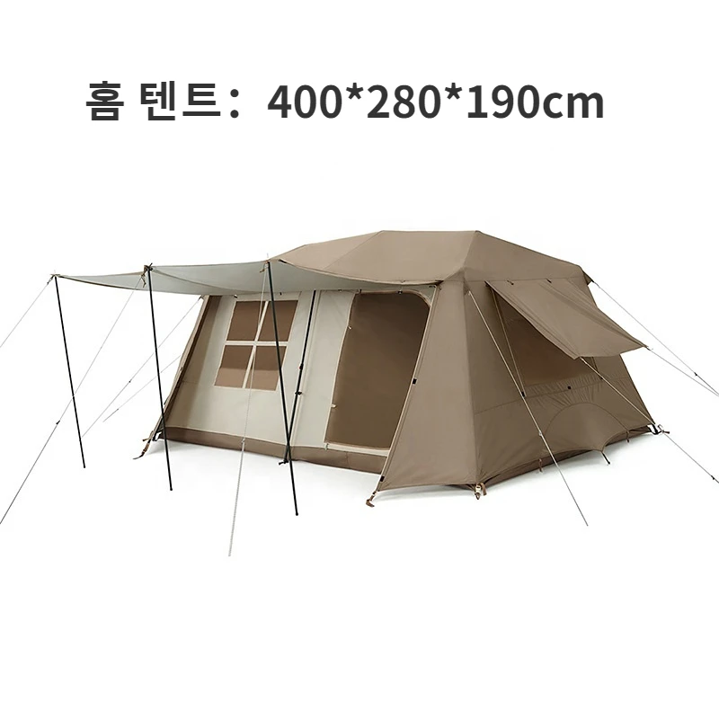 

13㎡ Outdoor Camping Two-Bedroom 5-8 People Family Tent Village 13 Automatic Tent Outdoor House Free Shelter