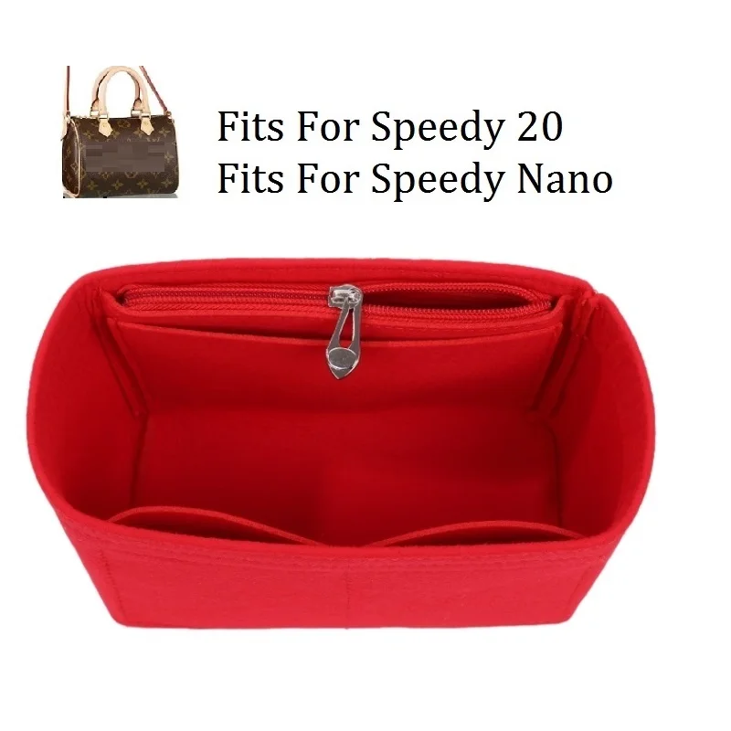 Per SPEEDY Nano 20 feltro inserto in tessuto borsa Organizer borsa per il trucco borsa da viaggio organizzatore di immagazzinaggio borsa interna borse da toilette cosmetiche