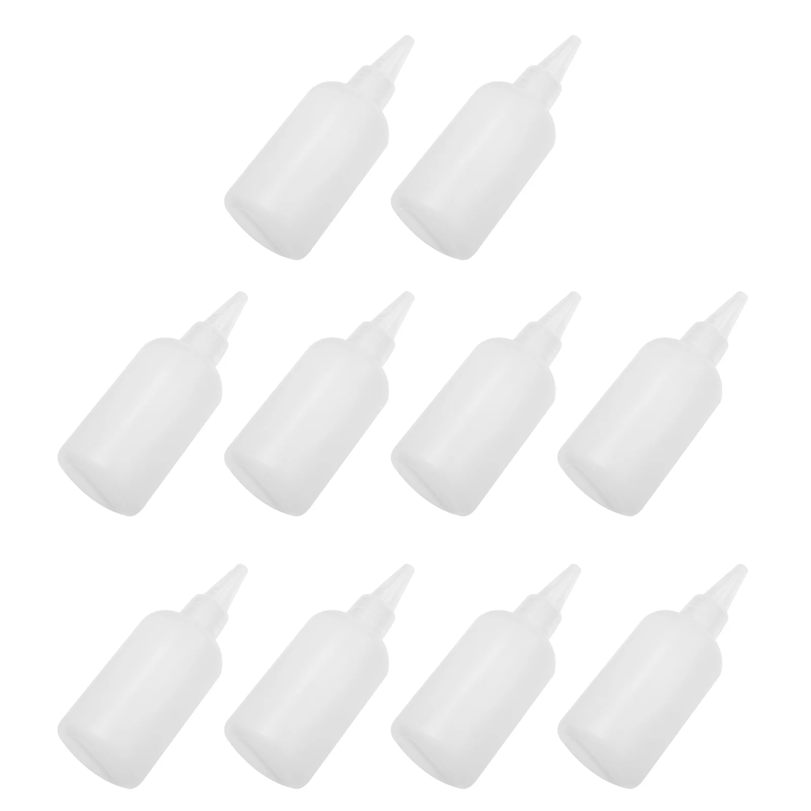 

20 Pcs Pointed Bottle Squeeze Bottles DIY Empty Glue Reusable Pigment Translucent Liquid Plastic Dispenser