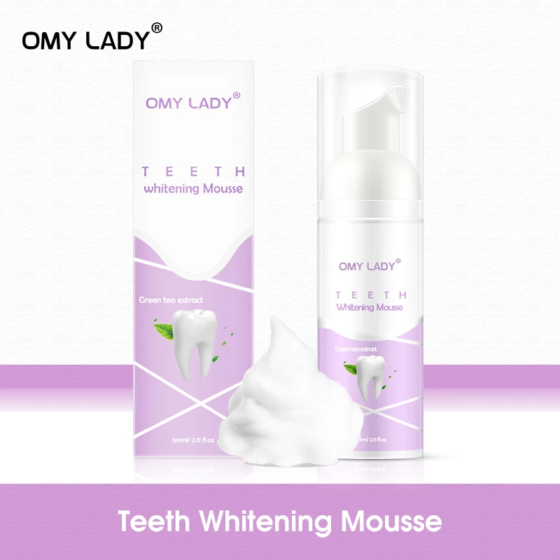 

OMY LADY Fresh Shining Green Tea экстракт Мусса для чистки зубов Зубная паста Отбеливание зубов Гигиена полости рта удаляет пятна зубного налета