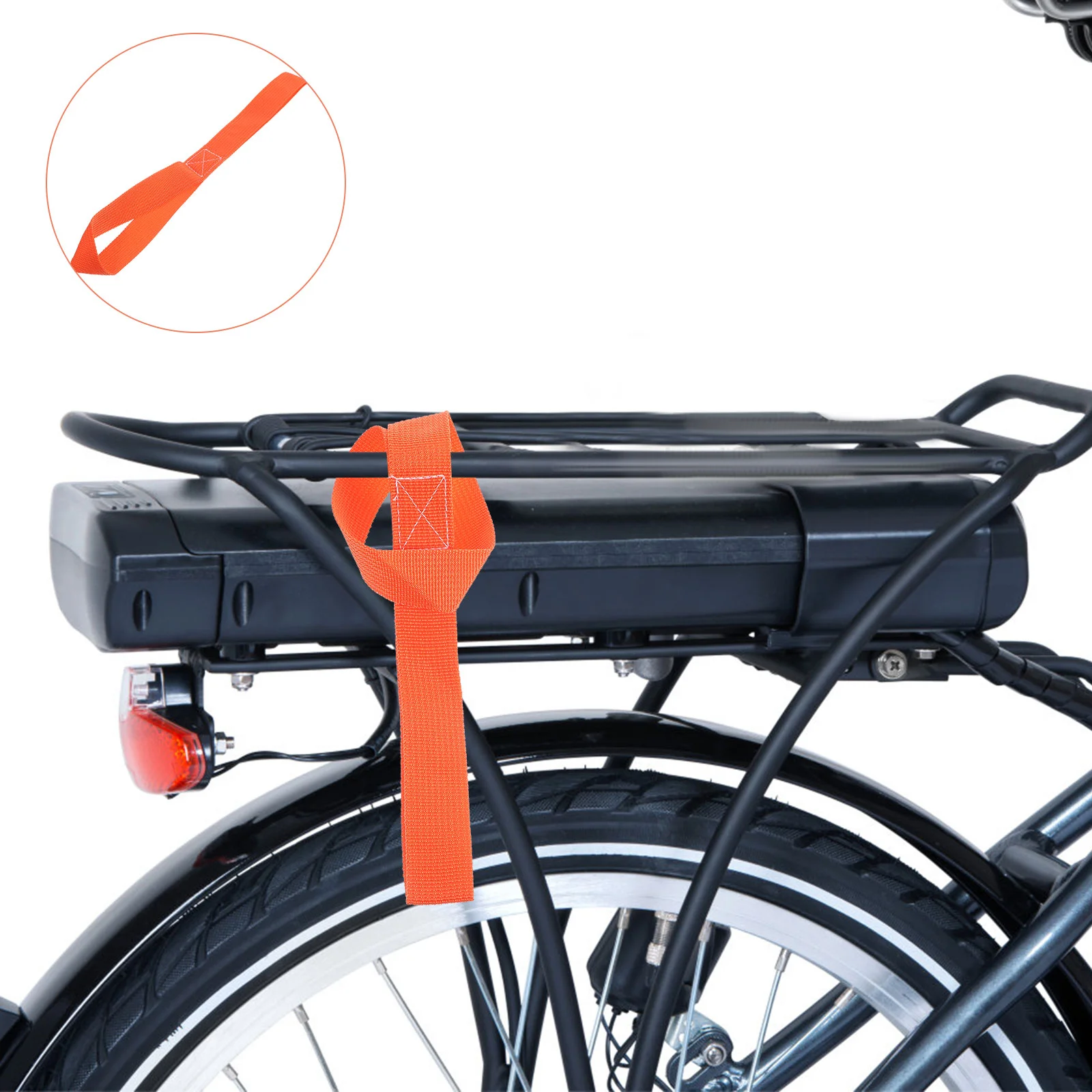 4Pcs ange Tie Down Straps Binding Strap Cargo Luggage Straps Tensioning Belts Motorcycle Loop Interior Accessories