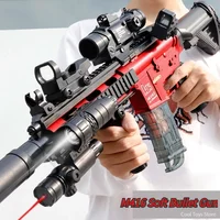 Electric Toy Guns M416 Airsoft Weapons Soft Bullet Gun Rifle Fake Gun Real Size Foam Dart Blaster for Adults Boys Birthday Gifts 2