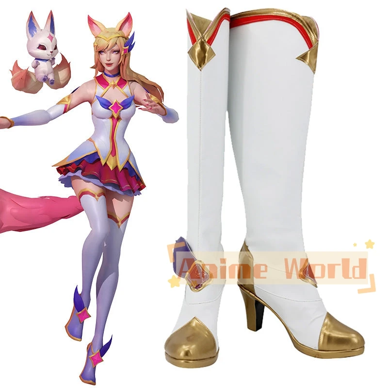 

Guardian Ahri Shoes Cosplay Boots Halloween Carnival Boots Custom Made