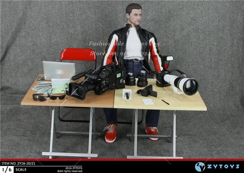 ZYTOYS 1/6 Scale soldier Digital Video Camera Set DV War