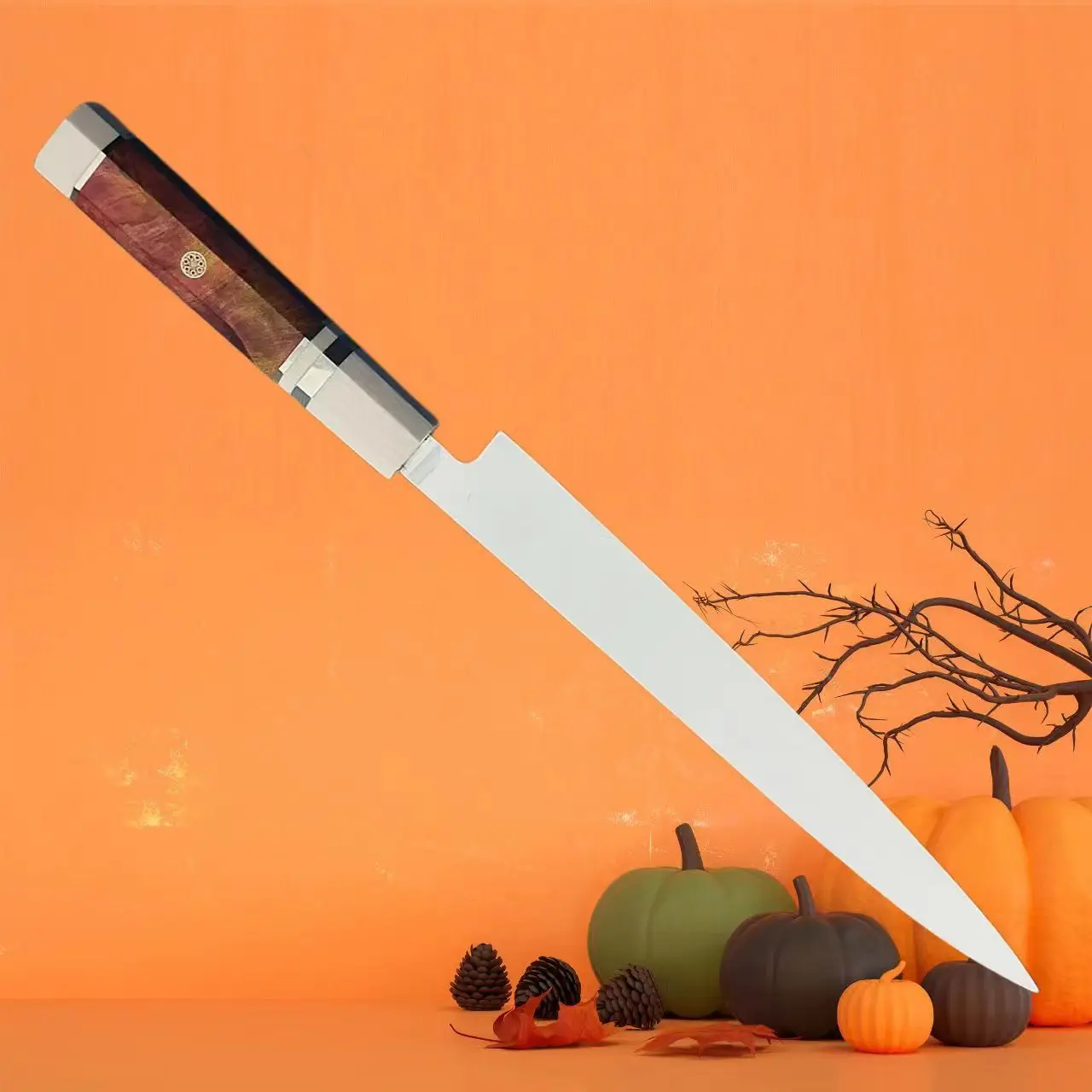 

Sashimi Knife Single-edged Chefs Cleaver Tynny Slicing Sushi Meat 10Cr18MoV Steel Blade Yanagiba Kitchen Knives Handmade Messer