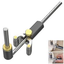

Woodworking Linear Arc Dual-purpose Scriber Angle Ruler 0-120MM Parallel Line Drawing Measuring Gauge DIY Wood Marking Tool