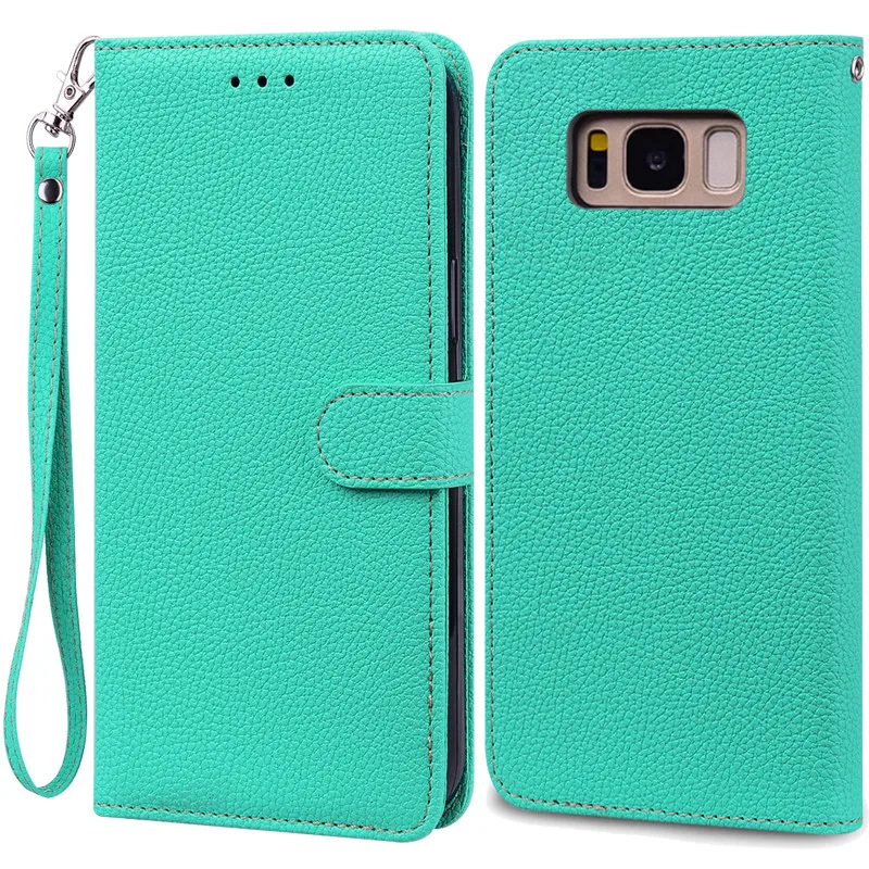 Luxurious Leather Wallet Flip Case for Samsung Galaxy S8 Plus