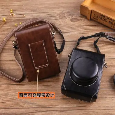 Corpo Inteiro Precisa Caber Couro do Plutônio Câmera Digital Case Bolsa Caixa Capa para Olympus Pen-f Câmeras Penf Bolsa Pele Escudo
