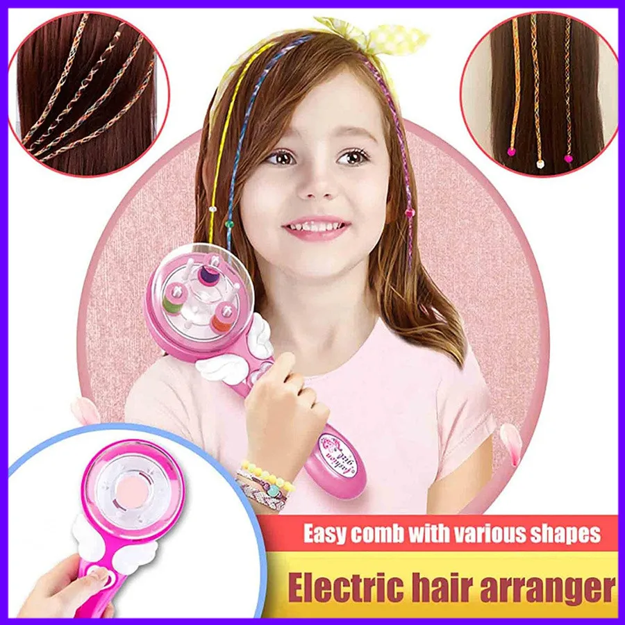 Automatic Hair Braid Kits Tool Girls Hair Twist Machine Electric Beauty DIY Play Toys Kid Headwear Accessories Gift
