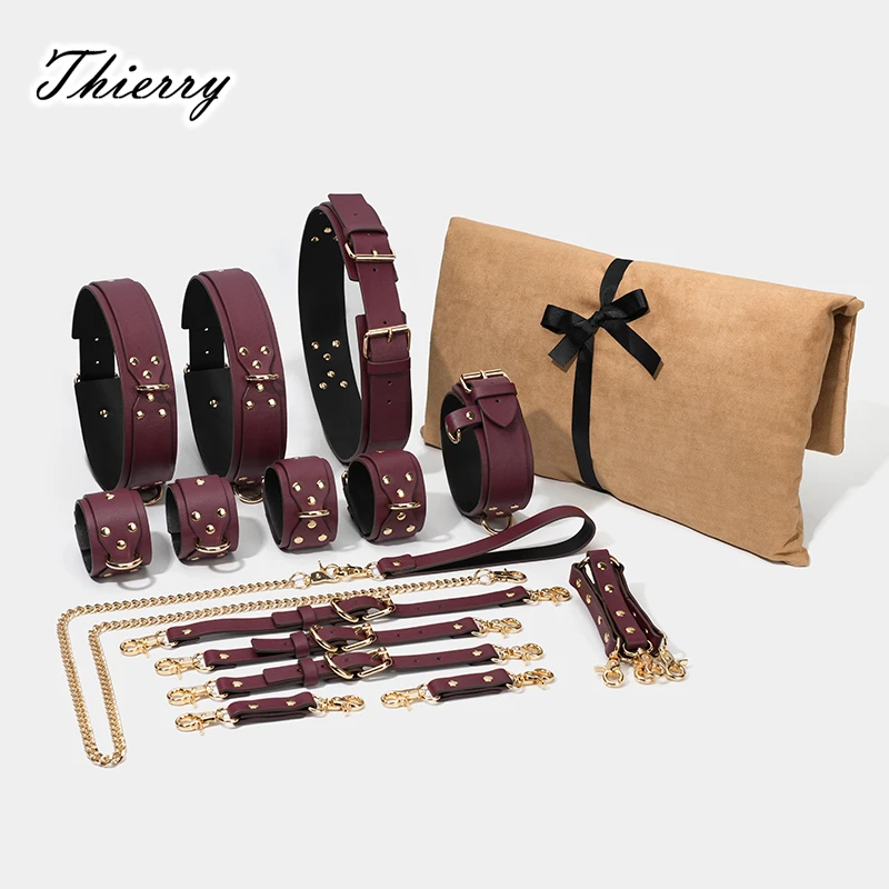 Thierry Bondage Restraint Kit | Bondage Set with Wrist, Ankle & Thigh Restraints Thierry Bondage Restraint Kit | Bondage Set with Wrist, Ankle & Thigh Restraints