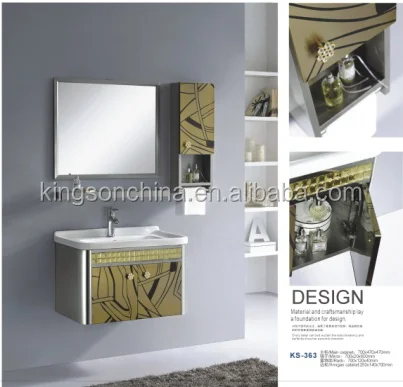 KS363 Stainless Steel Bathroom Sink Cabinet Side Cabinet