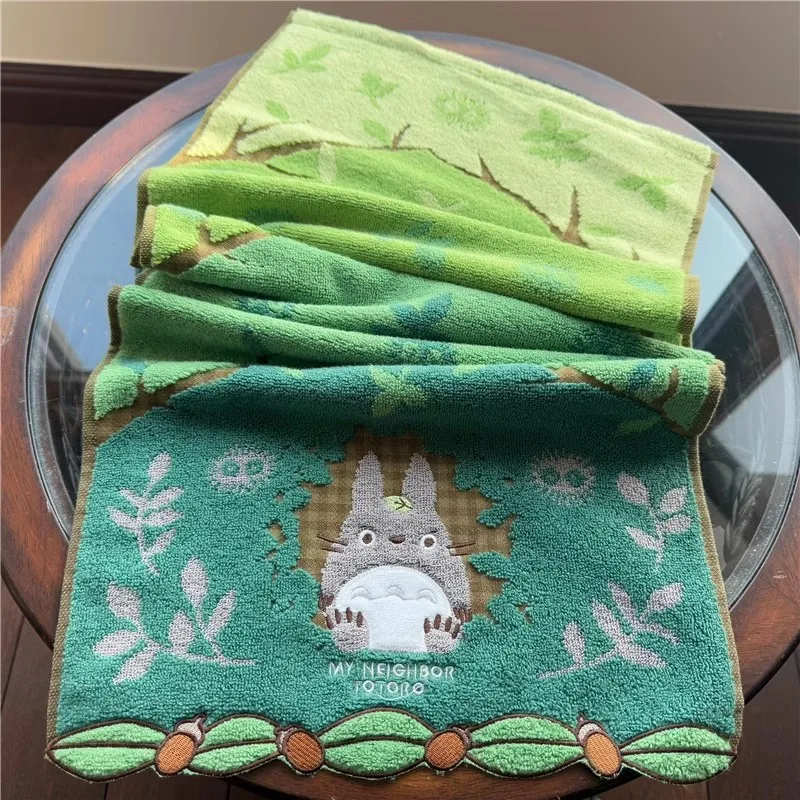 Miniso Cartoon Totoro Cotton Bath Towel Super Soft Home Bathroom Washing Hand Face Towel 3