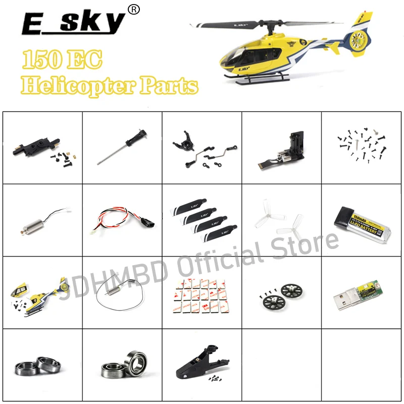 ESKY 150 EC Helicopter Spare Parts Main Blades Tail blade Swashplate