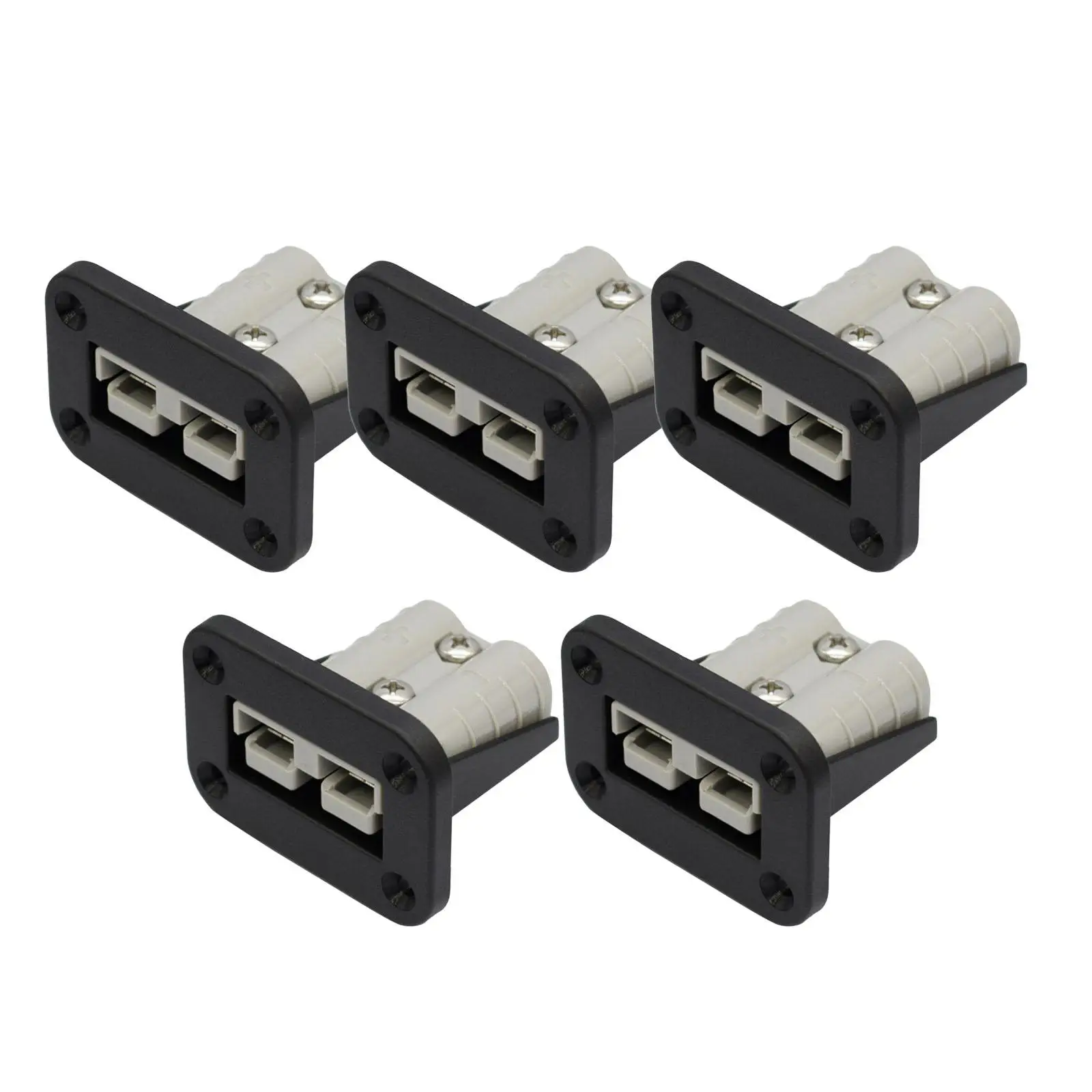 5x 50A Plug Mounting Bracket Panel Cover DC 12V-24V for