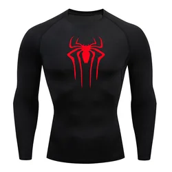 Men's Long Sleeve Compression Workout Shirt - Sun Protection & Breathable Rashgard - M (13)