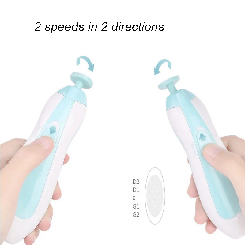 Electric Baby Nail Trimmer 6 Heads Baby Nail Clipper Manicure Scissors Care Tool Cutter for Newborn Accessories