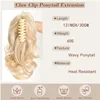 Clip in Ponytail Hair Extension 12Inch Synthetic for Women
