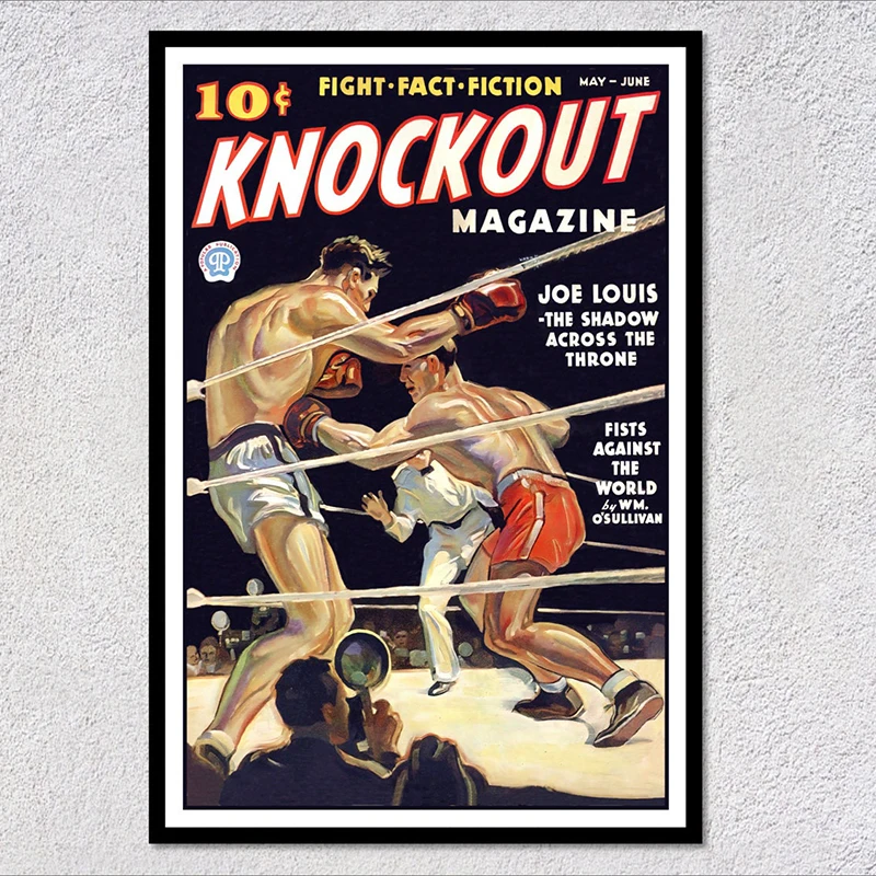 Affiche de sport rétro Vintage, impression d'art mural de voyage, boxe, Rugby, Football, basket-ball, peinture sur toile, images pour la décoration de la maison