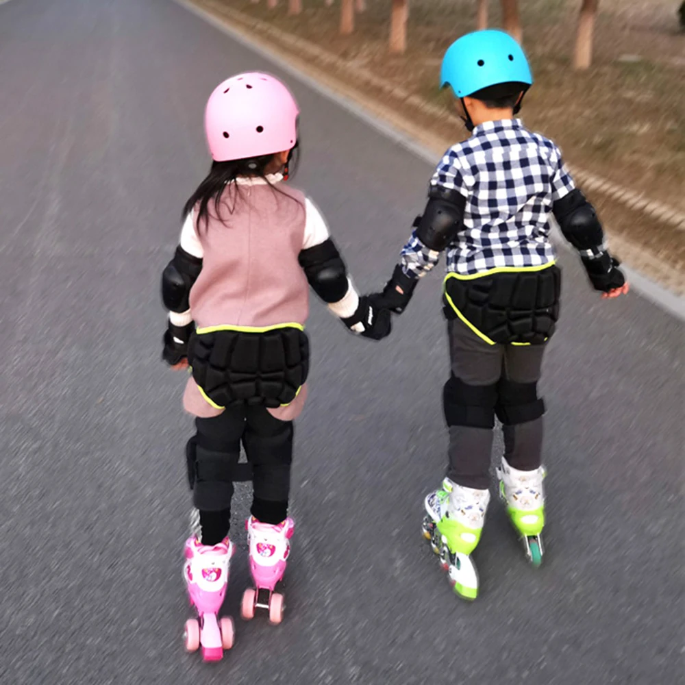 3-12 Children Sports Butt Pad Thicken EVA Padded Hip Protector Adjustable Kids Hip Protective Pad Heavy Duty Gear Guard