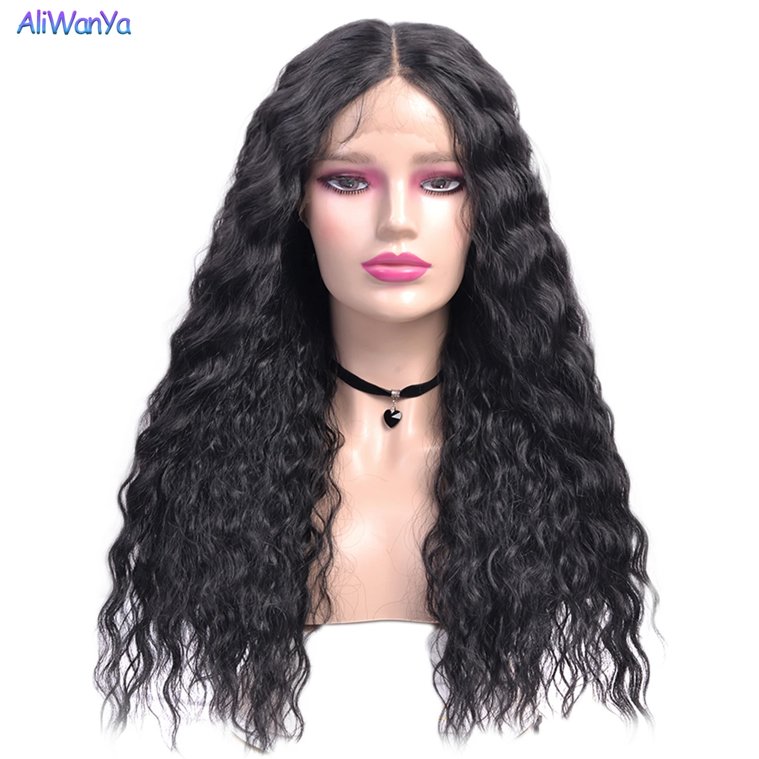 

22inch Brazilian Braid Wig Synthetic Lace Front Wig kinky Curly Crochet Wig For Black Women 210g Aliwanya Synthetic Wig