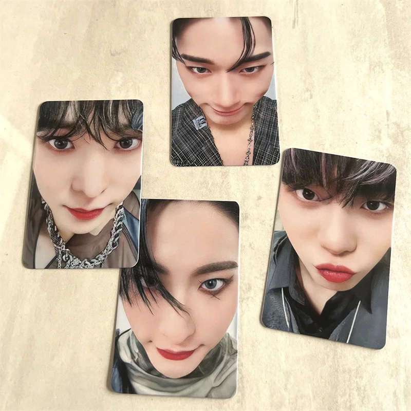 8pcs/set KPOP ATEEZ Boy THE WORLD OUTLAW Album LOMO Card Hongjoong Seonghwa Yunho Yeosang Dislike Face Card Postcard Photo lomo cards,album cards,bookmark postcard