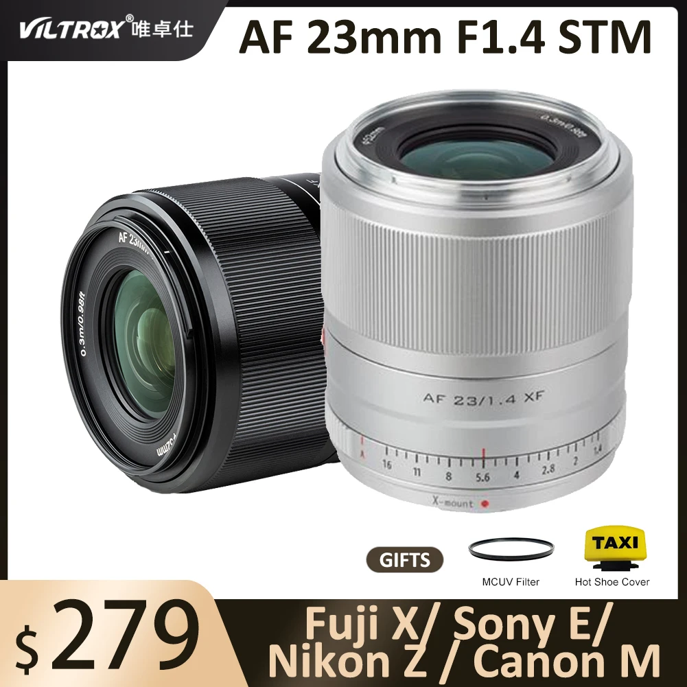 Viltrox 23mm F1.4 Apsc Af Stm Auto Focus Large Aperture Lens For Fuji