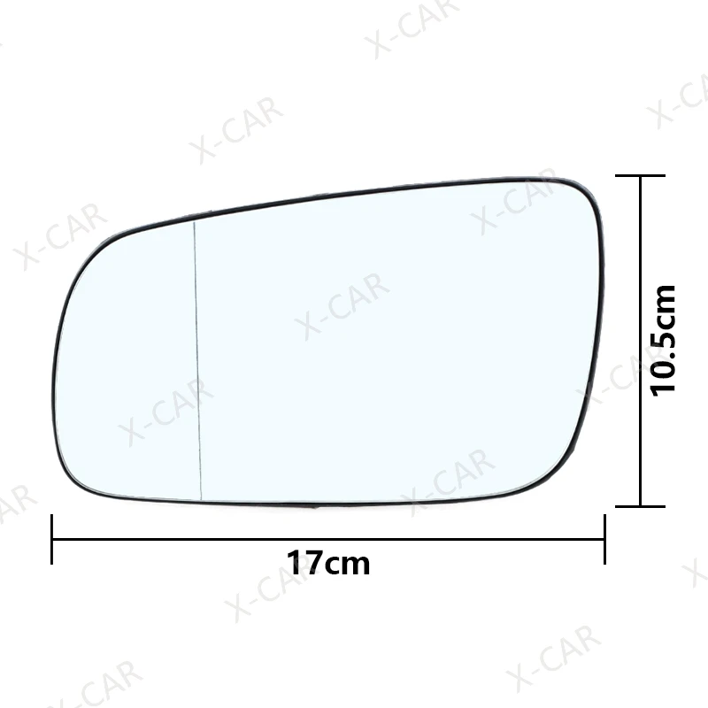 Skoda Fabia MK1 2000 2001 2002 2003 2004 2005 2006 2007 2008 가열식 외부 백미러 사이드 미러 유리 렌즈