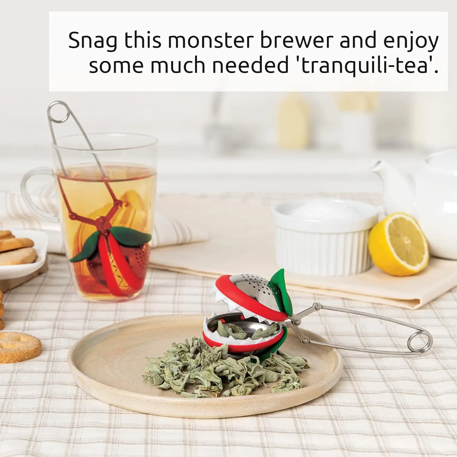 Big Mouth Tea Leaf Catcher Tea Strainer Creative Stainless Steel Maker trap net