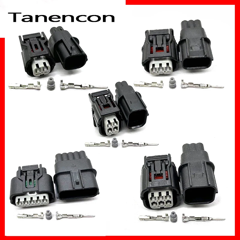 1 Set 2 3 4 5 6 Pin 0.6 Sealed Waterproof Wiringcase Connector Socket