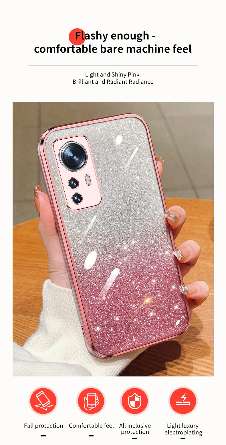 Coque de téléphone avec support à paillettes, ours mouvant, pour Xiaomi Mi Pro Lite 11 lite 11t 12 12t 11pro, mi11lite, Mi12, mi11_voghion.com