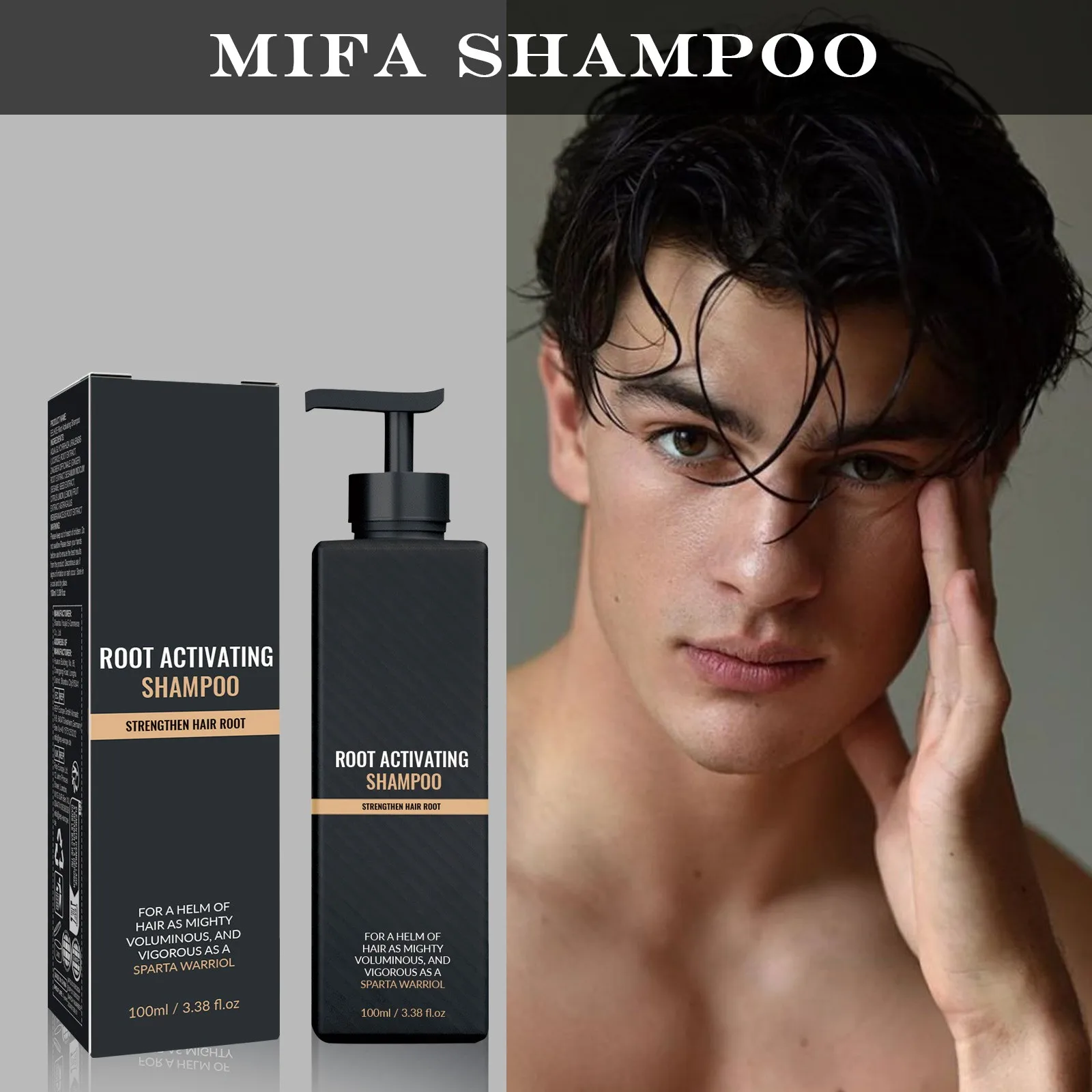 Hair Shampoo Spartan Root Activator Shampoo Hair Loss Shampoo Hair Thickening Shampoo Unisex Root hair shampoo