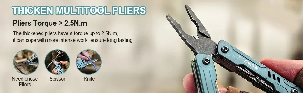 NexTool Mini Sailor Zange S11 Pro 12-in-1 Multi Tool Taschenmesser Klappwerkzeuge Drahtschneider EDC Karte Pin Schraubendreher Schere – Detail 2
