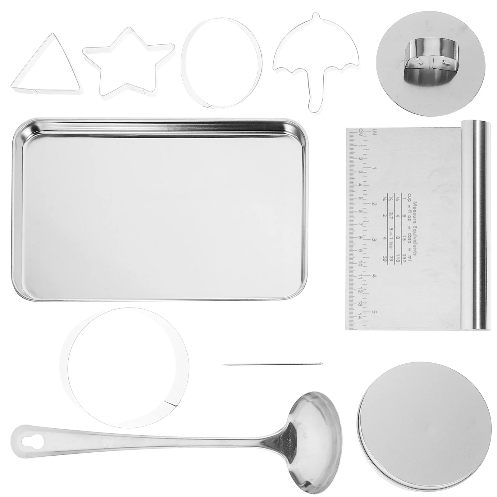 

1 Set Metal Cookie Cutters Novelty DIY Biscuit Fondant Cutters Stainless Steel Baking Cutters