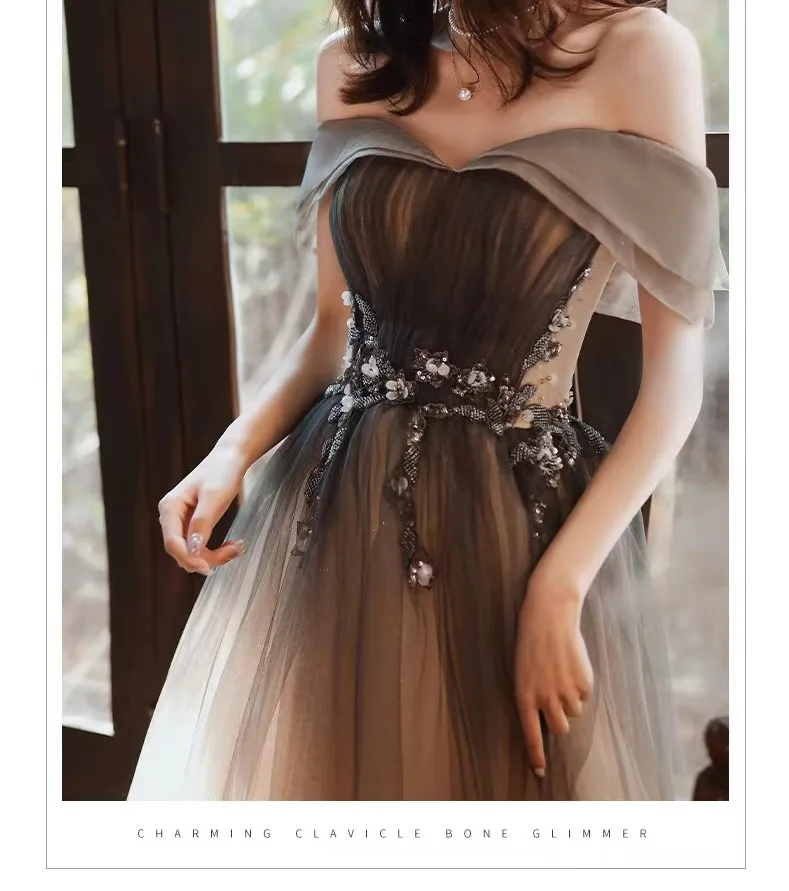Elegant Strapless Prom Dresses A-Line Starry Brilliant Appliques Sexy Off The Shoulder Backless Bandage Banquet Party Host Gowns Elegant Strapless Prom Dresses A-Line Starry Brilliant Appliques Sexy Off The Shoulder Backless Bandage Banquet Party Host Gowns