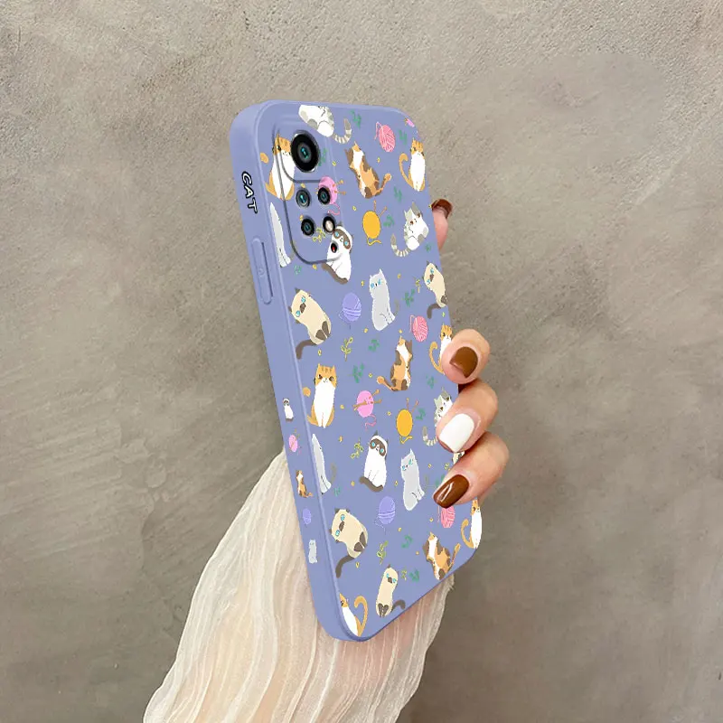 Charming Cat Pattern Phone Case - Stylish and Durable Cover