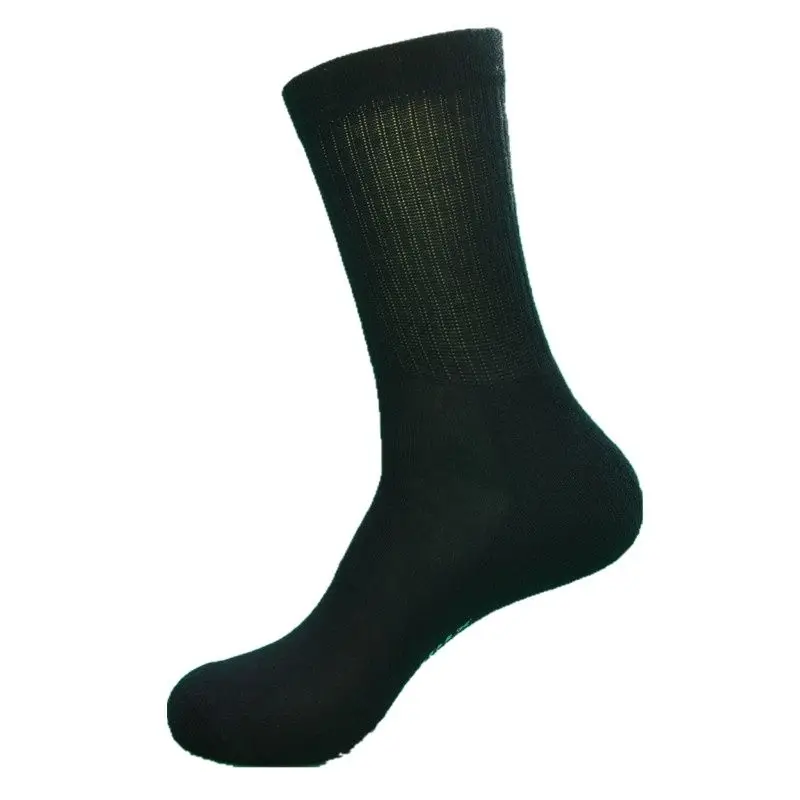 

2 Pairs Black Color Terry Thicker Casual Socks Men's Socks