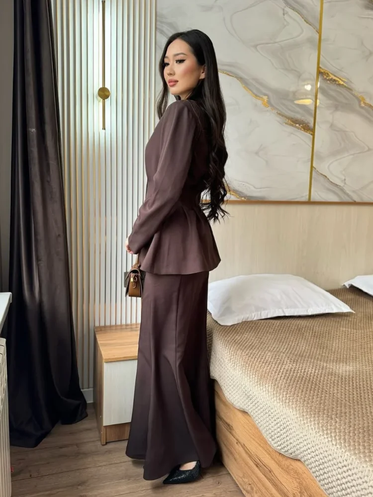 شيك سليم صالح التنانير 2 قطعة مجموعة النساء الخامس...