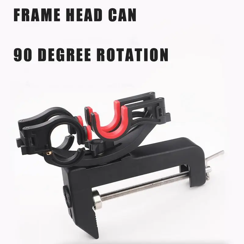 Fishing Rod Holder Fishing Rod Bracket Fishing Rod Support Double Pole Boat Fishing Rods Holder Sea Fishing Stand Foldable Pole Bracket 90 Degree Adjustable Support