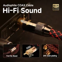TODN Digital Audio Coaxial Cable 75Ω 4N OFC high end Rca to Rca Male Stereo Cable Speaker Hifi Subwoofer Cable AV TV - Image 5