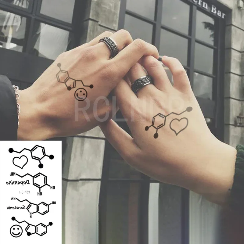 Waterproof Temporary Tattoo Sticker Small Cross Rose Flower on Finger Neck Hand Flash Tatoo Fake Tatto for Girl Women Men