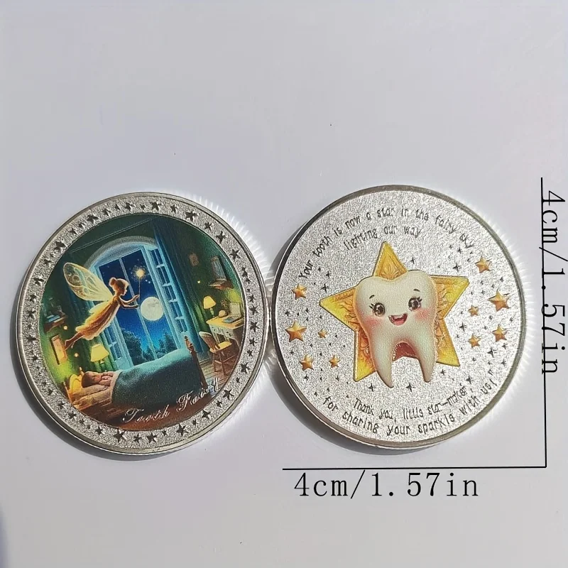 Enchanted Tooth Fairy Souvenir Coin for Birthday and Party Gifts