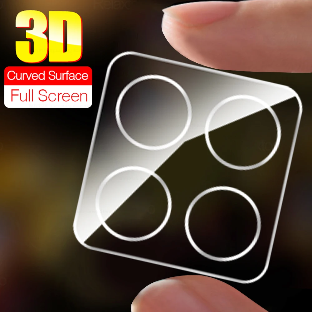 Clear 3D Camera Lens Back Protector Case with Tempered Glass Films
